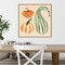 Decorative Gourd III by Annie Warren 22-in. W x 22-in. H. Canvas Wall Art Print Framed in Natural